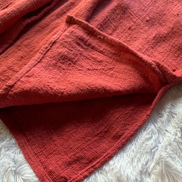 Kioti Vintage Handmade Textured Kimono Styled Boho Minimalist Open Front Top - Picture 9 of 16